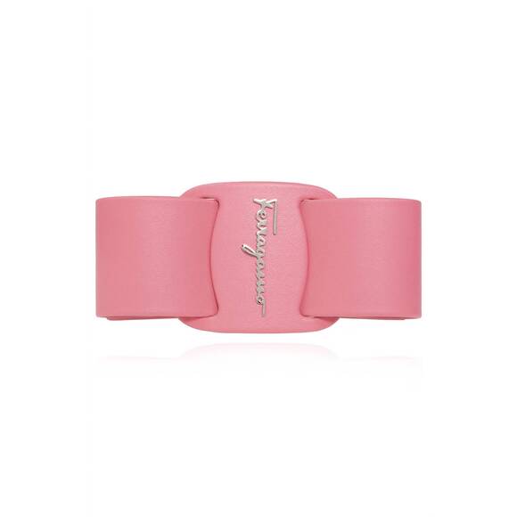 NEW SALVATORE FERRAGAMO women's hair clip in pink is available for